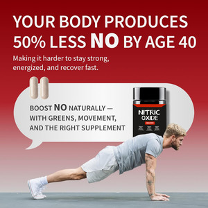 En stock : Complément d'oxyde nitrique avec L-Arginine pour soutenir l'énergie, la récupération rapide, la santé cardiaque et la croissance musculaire - 60 capsules - Product Image 5