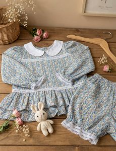 Conjunto de Pijama de Algodón para Niños, Manga Larga, Estampado Floral, Ropa de Dormir Suave y Transpirable, Venta al Por Mayor OEM 2026 - Product Image 2
