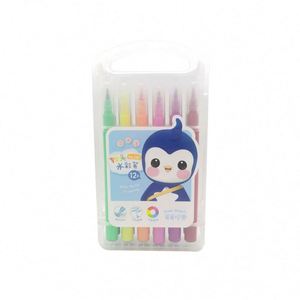 Marqueurs d'eau lavables à pointe souple pour enfants, couleurs vives personnalisées, écriture fluide - Product Image 1