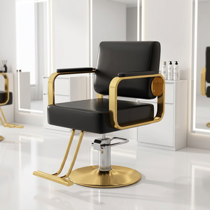 Échantillon Gratuit - Chaise de Barbier Pivotante et Inclinable pour Salon de Coiffure et de Beauté - Product Image 1