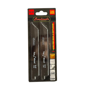 Paquete de 2 hojas de hierro de repuesto para sierra recíproca Cardinale 150 mm nitruro de plástico soldado de alta frecuencia OEM personalizable - Product Image 1