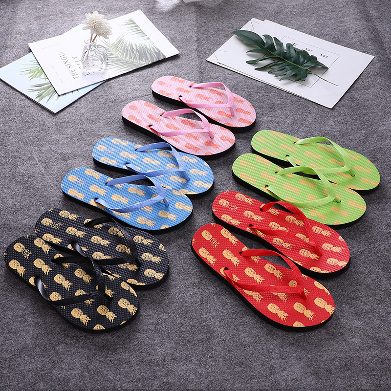 Custom Logo Flat Beach Flip Flops Men Footwear Non-slip Lightweight Flip-flops Slippers