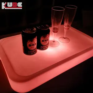Kreatives modernes Design Glühende LED-Weint ablett LED-Tisch lampe für Nachtclub
