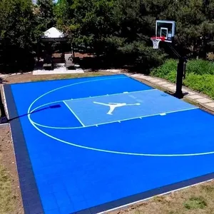 سعر المصنع سوبر عدم الانزلاق كرة السلة نظام نصف المحكمة داخلية وخارجية 3x 3 أرضية رياضية سطح البلاط