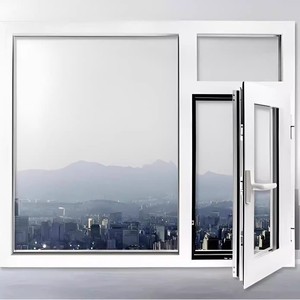 Fenêtre coulissante en vinyle à cadre en PVC, à double vitrage, à rupture de pont thermique, résistante aux chocs, à faible valeur U, prix d'usine, <span class=keywords><strong>pour</strong></span> la <span class=keywords><strong>maison</strong></span> - Product Image 3