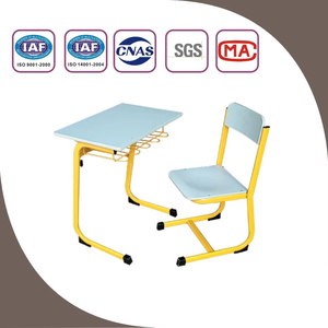 Modern Fixed Metal+Plastic Steel MDF School <b>Study</b> Table <b>Chair</b> Set Commercial Use Custom Color Highly Welcome OEM/ODM PT-303E Stu - Product Image 4