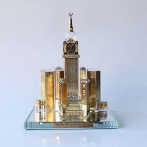 Muslim Gilded Kaaba <b>Model</b> <b>Kits</b> Islamic Building Crystal Collectible Figurines Souvenirs Vehicle Decorations - Product Image 4
