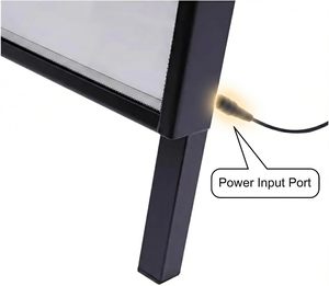Panneau publicitaire LED personnalisé en forme de A, double face, support d'affichage pour affiches, boîte lumineuse publicitaire pour les commerces de détail, les restaurants et les entreprises - Product Image 4