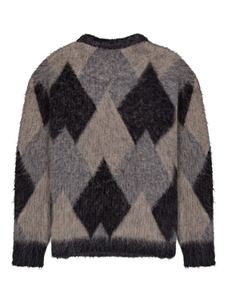 Pull en tricot de mohair personnalisé grande taille pour hommes Pull rayé Pull à col rond pour hommes - Product Image 6