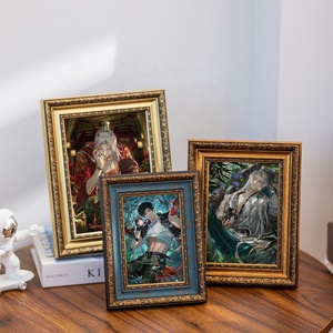 Khung Gỗ Nhựa 8Inch A4 Handmade Quảng Trường UV Rỗng Hình Ảnh Khung Đồ Trang Trí Cổ Điển Trang Trí Tường Gắn Kết Ánh Sáng Sang Trọng Cao cấp - Product Image 6