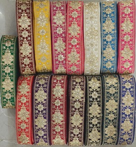 Haute Qualité Usine Vente Directe Fleur Dentelle Or Dentelle Applique et Dentelle - Product Image 1