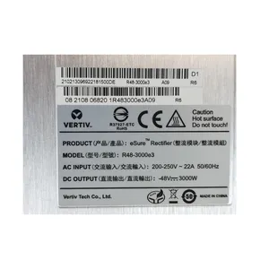 Módulo rectificador de 48V, 48V, 3000W, ertiv mermerson R48-3000e3 elecelecom, fuente de alimentación de 48V C