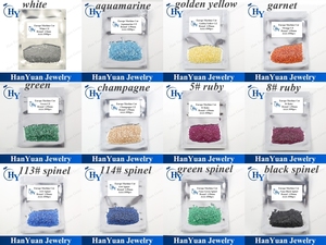 Pierres CZ de haute qualité, taille ronde, toutes couleurs, pierres synthétiques, zircon cubique, pour la fabrication de bijoux - Product Image 6