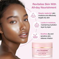 Produits de soin du visage Neutriherbs Natural Water Lock, crème hydratante de jour à la panthénol et à la centella asiatica, hydratation intense