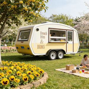 Smoothie Juice Food Truck Mobile Beverage Cart Coffee <b>Trailer</b> Fast Food Van for Street Vending - Product Image 1