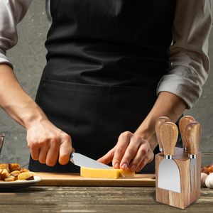 Vente en gros de <span class=keywords><strong>mini</strong></span> planche à fromage en bois d'acacia ensemble porte-bloc magnétique et outils de couteau pour plateau à fromage présentation service - Product Image 5