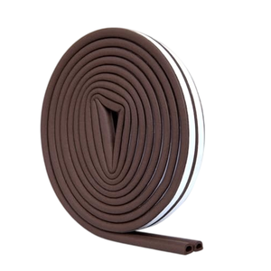 Bande d'étanchéité profil D en gros, bande de protection contre les intempéries, fabricant direct, joints auto-adhésifs avec support en caoutchouc - Product Image 1