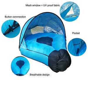 <span class=keywords><strong>Amazon</strong></span> Top vendedor dosel doble bolsa <span class=keywords><strong>de</strong></span> <span class=keywords><strong>dormir</strong></span> para acampar Cápsula <span class=keywords><strong>de</strong></span> aire inflable tumbona sofá con la tienda - Product Image 2