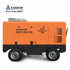 Compresseur d'air à vis diesel lubrifié portable Kaishan <span class=keywords><strong>Lgb</strong></span> KSCY550-13 550CFM pour utilisation dans les mines et le sablage, neuf - Product Image 1
