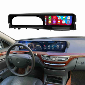 Reproductor multimedia para coche de 12.3 pulgadas con Android Auto y Carplay, radio para Mercedes Benz Clase S W221 2006-2013 LHD - Product Image 1
