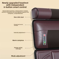 Coussin de massage Shiatsu multifonctionnel intelligent avec chauffage électrique, pétrissage et sacs d'air pour le corps et le cou