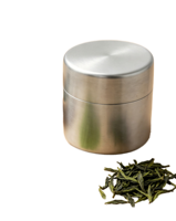 Boîte de conservation hermétique en acier inoxydable avec double couvercle pour thé en vrac, poudre de matcha, grains de café et épices sèches