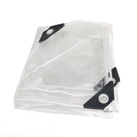 Rideaux industriels imperméables en PVC transparent sur mesure, panneaux latéraux pour gazebo, fenêtres tissées unies enduites