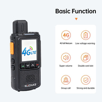 KP-258 Talkie-walkie portable chinois 4G LTE avec carte SIM, portée de 500 km, portée illimitée mondiale, radio bidirectionnelle JU2624