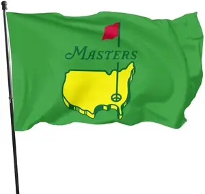 3x5 spanduk bendera hijau master Augusta bendera klub Golf Georgia