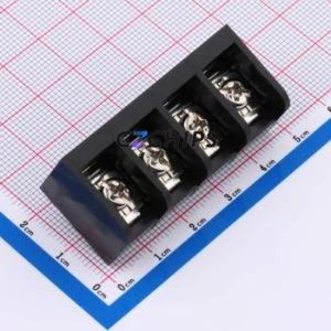 DBT50-11.11-4P-BK-P Barrier Terminal Block P=11.11mm Connector - Product Image 1