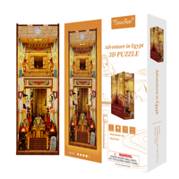 Tonecheer - Soporte para Libros con Luz Automática de Encendido/Apagado, Diseño de Egipto, para Exhibición en Librerías y Papelerías