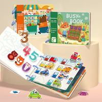 Livre d'activités silencieux en feutre Montessori, mon premier livre d'activités, jeu d'appariement, éducation préscolaire, apprentissage, jouets pour bébés, pour enfants