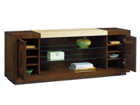 Meuble TV de salon de style moderne, meuble de rangement TV en bois sur mesure pour les familles multiples américaines