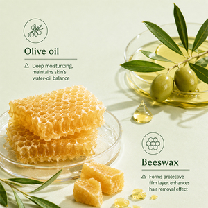 KORMESIC Marque Privée 10 Bandes de Cire Dépilatoire Visage et Corps à l'Aloe Vera, Douces, Apaisantes et Bio - Product Image 5
