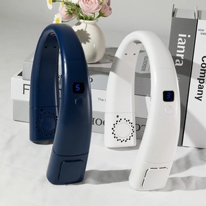 Rechargeable Ice Porcelain Cooling <b>Neck</b> <b>Fan</b>: Ultra - Portable, Intelligent Mute, Leafless with Strong Airflow for Outdoor - Product Image 4