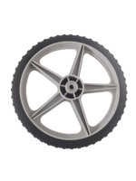 Roue à rayons en plastique de 14 pouces Roues de remorque pour tondeuse à gazon 14 "x 1.75" Pneu en caoutchouc PVC Roues de 14 pouces Dolly Garden Wagon Remplacement