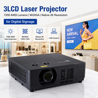 Projecteur laser 3LCD à contraste élevé 7200 lumens ANSI Wuxga pour vitrine