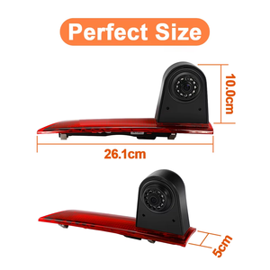 Caméra de recul étanche CVBS pour feux stop de voiture, compatible <span class=keywords><strong>Ford</strong></span> Transit Custom 2012-2015 (deux portes) avec moniteur 7 pouces - Product Image 4