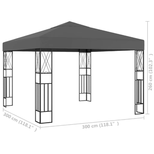 Abri de jardin pliable universel 12x12 carré, toutes saisons, écologique - Housse de remplacement portable et imperméable pour grand patio - Product Image 4