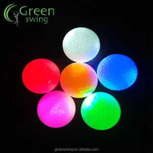 Logo Kustom Bola Golf LED Bola Golf Warna-warni Plastik