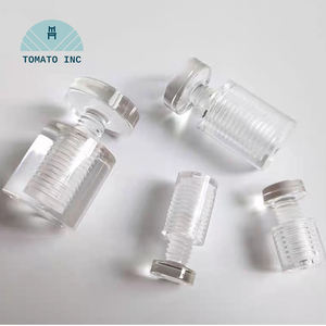 Support de fixation pour miroir mural en acrylique transparent, en acier, en laiton, en zinc, avec vis, clous, goujons - Product Image 2