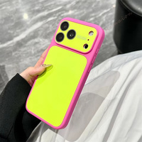 Coque de téléphone en silicone liquide bicolore pour iPhone 18 Pro 13 14 15 16 17 Pro Max 17 Pro, protection antichoc officielle avec grandes fenêtres