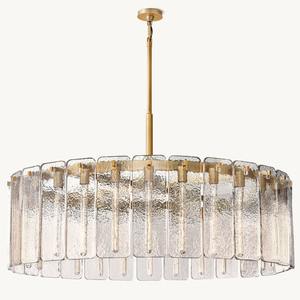 Lustre vintage multi-têtes pour restaurant, bar, ambiance créative, globe en verre transparent - Product Image 4