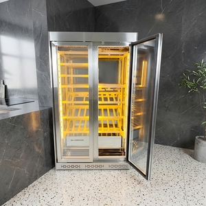Enfriador de Vino, Refrigerador con Gabinete de Acero Inoxidable, Bodega Inteligente para Vino Tinto/Blanco, Champán, Cócteles y Licores - Product Image 1
