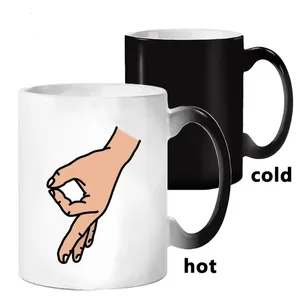 Magic Coffee Mugs Friends Gifts Temperature Heat Sensitive Creative <strong>OK</strong> Color Changing Mug Kawaii <strong>Cups</strong> Unusual Tea <strong>Cup</strong> Travel - Product Image 5