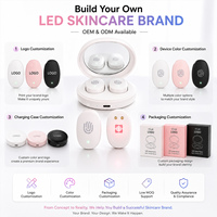 Patchs hydrocolloïdes LED pour l'acné, thérapie par lumière rouge rechargeable, lot de 2, lumière rouge et bleue électronique, pour boutons et imperfections