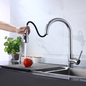 <span class=keywords><strong>Grifos</strong></span> modernos de acero inoxidable 304 para cocina, mezclador de agua fría y caliente con pulverizador de alta presión, extraíble - Product Image 1