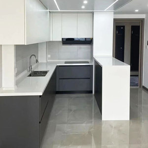 Mueble de <span class=keywords><strong>Cocina</strong></span> Integrado de Acero Inoxidable 304 de Foshan, Moderno, Simple, Ecológico, Personalizado, Tipo Abierto, <span class=keywords><strong>Encimera</strong></span> de Acero Inoxidable - Product Image 4