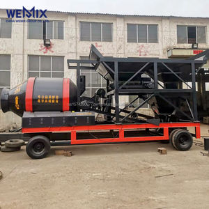 YHZM1500 Planta dosificadora de hormigón móvil Mezclador de tambor Tipo de tambor Planta mezcladora móvil - Product Image 1