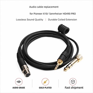 <span class=keywords><strong>Cable</strong></span> de <span class=keywords><strong>Audio</strong></span> de Repuesto para Auriculares Pioneer X10 Over-ear, <span class=keywords><strong>Cable</strong></span> de Repuesto para Auriculares <span class=keywords><strong>Sennheiser</strong></span> HD490PRO - Product Image 2